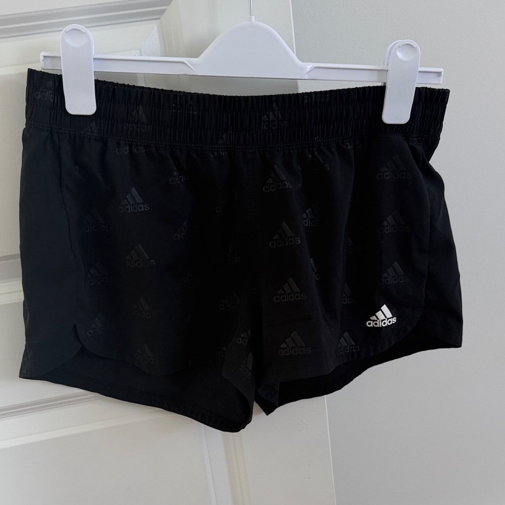 Adidas Kids Black Logo Shorts